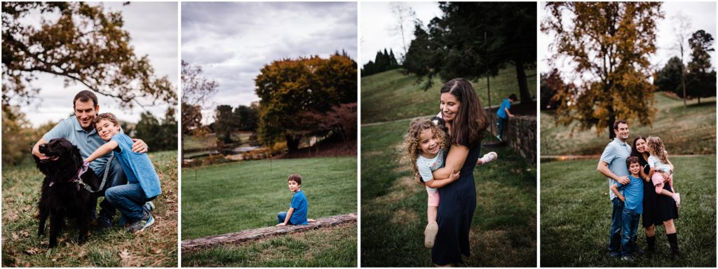 family photos in the fall in charlottesville va