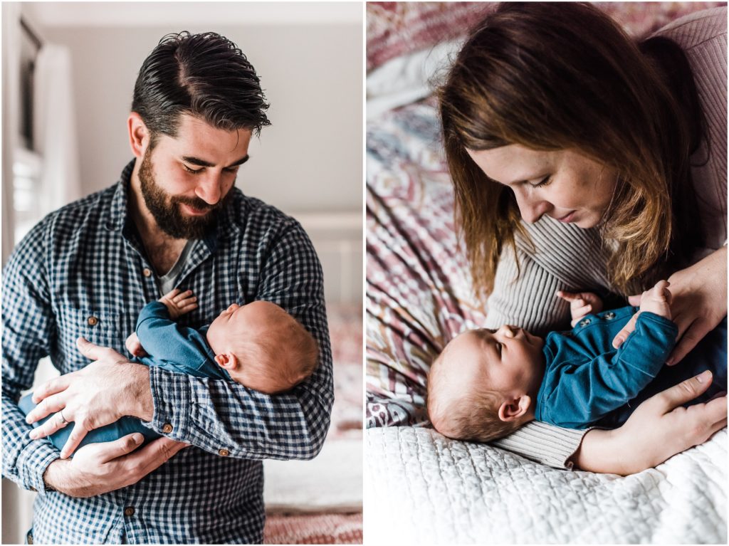 poses of parents with newborn baby, lifestyle photography