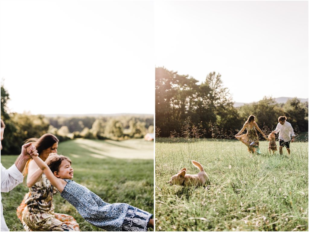 movement based direction for natural expressions in outdoor family photos