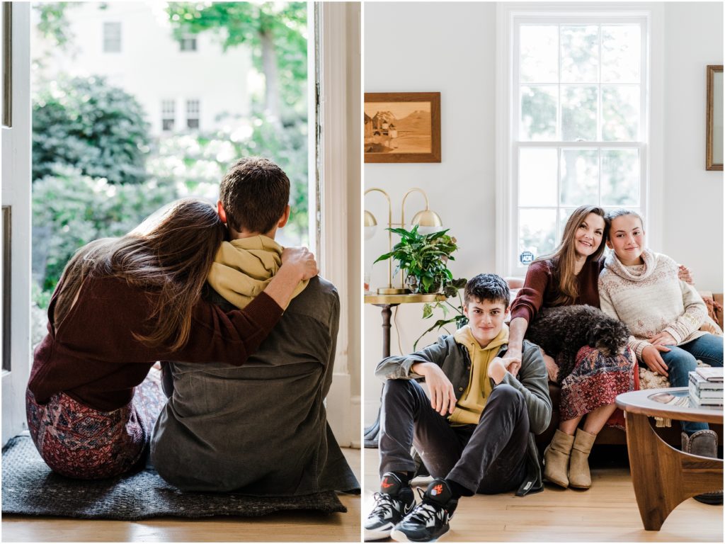 ideas for family photos with teens at home