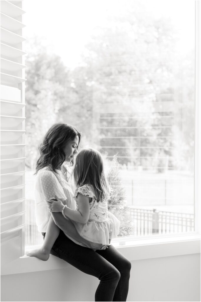 mother daughter photo from family session at home by charlottesville photographer